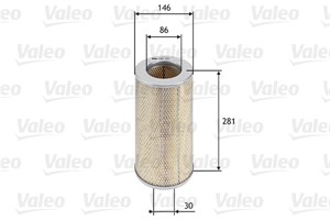 Luftfilter, TOYOTA HIACE / COMMUTER Buss V, HIACE Buss IV, HIACE Skåp IV, HIACE Skåp V, HILUX Pick-up VI, 1780154140, 17801-54140, 17801