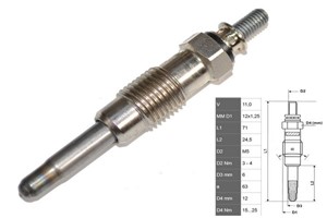 Glödstift, passar många modeller, 000 159 77 01, 000 159 81 01, 000 159 83 01, 000 394 0685, 00000-A01-289, 001 159 22 01, 001 159 35 01