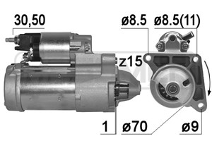 Startmotor, MINI MINI, MINI Cabriolet, MINI CLUBMAN, 12 41 7 645 980