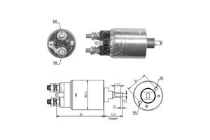 Magnetswitch, startmotor