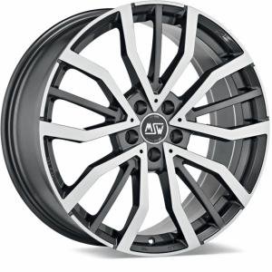 MSW 49 Gloss Gun Metal Machined Face 8x18 5/112 ET28 B66.6