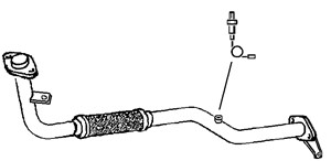 Avgasrör, Fram, MITSUBISHI COLT V, MR188802