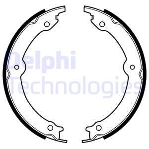Bromsbackar, sats, Bakaxel, LEXUS LX, TOYOTA LAND CRUISER 200, 4653060020