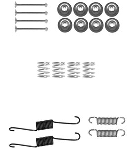 Tillbehörssats, bromsbackar, Bakaxel, TOYOTA VERSO S, YARIS
