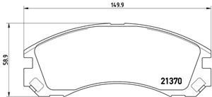 Bromsbeläggsats, Framaxel, CITROËN,MITSUBISHI,PEUGEOT, 425387, 425388, 425430, MN116923, MR569597, MZ690019, MZ690349