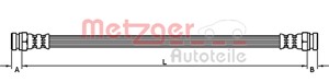 Bromsslang, Bak, Höger, Vänster, HYUNDAI ATOS, 5873705000