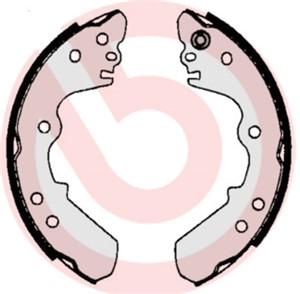 Bromsbackar, sats, Bakaxel, ISUZU,OPEL,VAUXHALL, 0K4420000, 1605873, 1605908, 4202047, 4202048, 4202292, 4212229, 4212252, 4215121, 4217