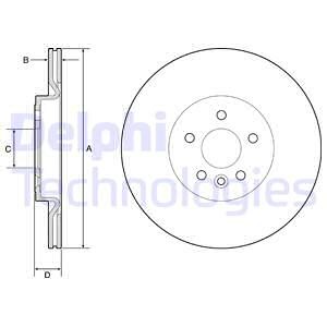 Bromsskiva, Bakaxel, JAGUAR F-PACE, I-PACE, XE, LAND ROVER DISCOVERY SPORT, DISCOVERY SPORT VAN, RANGE ROVER VELAR, LR090699, T4A2061