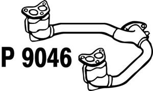 Avgasrör, Fram, SUBARU LEGACY II, LEGACY Kombi II, 44101-AC010