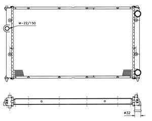 Kylare, motorkylning, SEAT,VW, 1H0121253AK, 1H0121253C, 1H0121253P, 5461202000, 6K0121253M