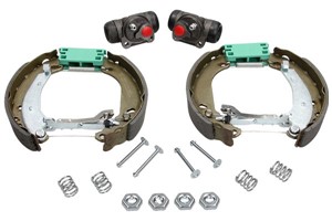 Bromsbackar, sats, Bakaxel, CITROËN XSARA, XSARA Coupé, ZX, ZX Break, PEUGEOT 306, 306 Cabriolet, 306 Halvkombi, 424106F, 42413L, 42415Y