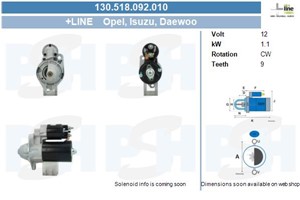 Startmotor, CHEVROLET,DAEWOO,OPEL,VAUXHALL, 09000817, 1202029, 1202145, 1202158, 1202159, 1202183, 24422272, 4805518, 6202008, 6202053,