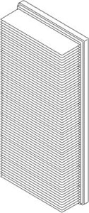 Luftfilter, MERCEDES-BENZ S-KLASS [W140], 003 094 72 04, A003 094 72 04