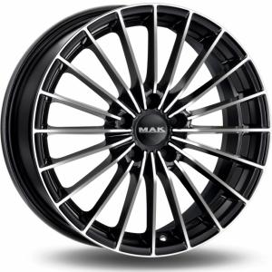 MAK Arese Black Machined Face 7.5x18 4/98 ET42 B58.1