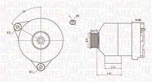 Generator, CHRYSLER,MERCEDES-BENZ, 0111546402, 0111549102, 0131548102, 1121540202, 5097755AA, A0111546402, A0111549102, A0131548102, A11