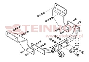 Dragkrok, Standard, FORD TOURNEO CONNECT, TRANSIT CONNECT