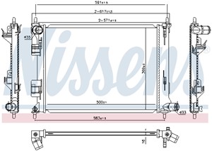 Kylare, motorkylning, HYUNDAI i20 I, 253100U000
