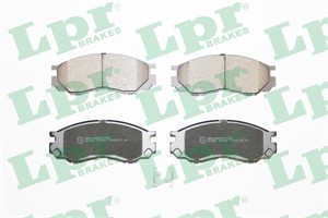 Bromsbeläggsats, Framaxel, MITSUBISHI L 300 Flak/chassi III, L200, L400 Buss, L400 Skåp, MR389547, X3511009