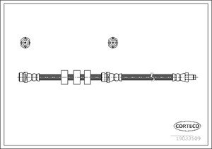 Bromsslang, Fram, Framaxel, MAZDA TRIBUTE, EC0143980A, EC0143980B