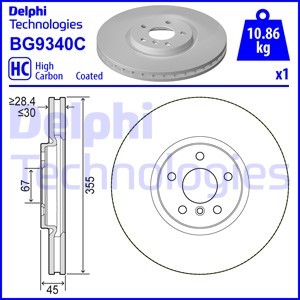 Bromsskiva, Framaxel, MINI MINI, MINI Cabriolet, MINI CLUBMAN, MINI COUNTRYMAN, 34106881045, 34116865711
