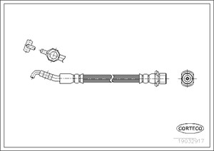 Bromsslang, Framaxel, LEXUS GS, 9094702973, 9094702F69