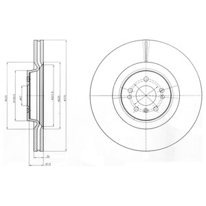 Bromsskiva, MERCEDES-BENZ GL-KLASS [X164], 164 421 0612, 1644211512, A164 421 0612