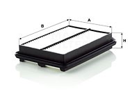 Luftfilter, HONDA CR-V III, 17220-RZA-000, 17220-RZA-Y00