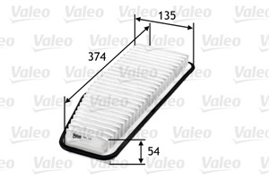 Luftfilter, TOYOTA PREVIA II, RAV 4 II, 1780128010, 17801-28010