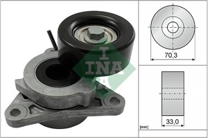 Sträckare, flerspårsrem, INFINITI EX, FX, M, Q70, QX50 I, QX70, NISSAN NP300 NAVARA, NP300 NAVARA Flak/chassi, PATHFINDER III, 119555X20