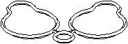 Packning, insugsgrenrör, CITROËN,FIAT,LANCIA,PEUGEOT, 0348 N0, 9564462580, 9569138780