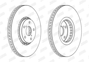 Bromsskiva, framaxel höger, LEXUS GS, RC, 4351230350