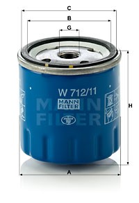 Oljefilter, AUSTIN,FORD,LDV,MG,MORRIS,OPEL,ROVER,VAUXHALL, 09281199, 1109 C5, 12G2400EVA, 1457 512, 1462 805, 1498 014, 1536 304, 1553 3