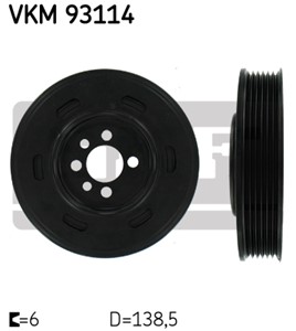 Remskiva, vevaxel, AUDI,SEAT,SKODA,VW, 06A 105 243 E