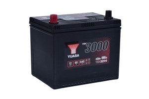 Yuasa Batteri 12V 60Ah 540A, CHEVROLET,DAEWOO,DODGE,HYUNDAI,JEEP,KIA,SSANGYONG