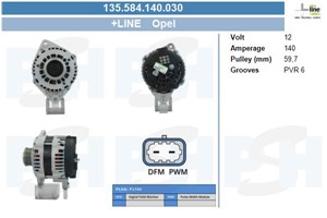 Generator, CHEVROLET,OPEL,VAUXHALL, 1202118, 1202264, 1202328, 1202338, 13579675