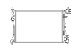 Kylare, motorkylning, ALFA ROMEO MITO, FIAT DOBLO Buss, OPEL COMBO Skåp/stor limousine, COMBO Tour, 50512102, 50522910, 50540515