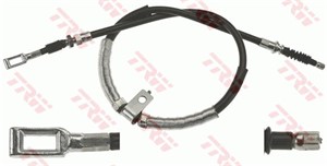 Vajer, parkeringsbroms, Bak, Vänster bak, Vänster, NISSAN CABSTAR, 36531-MB00A