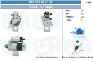 Startmotor, CHRYSLER,DODGE,JEEP, 05033067AB, 5033067AA, 5033067AB, 5033067AC, M000T84881, M000T84881ZC, M000T84882, M000T84882ZC, M0T848
