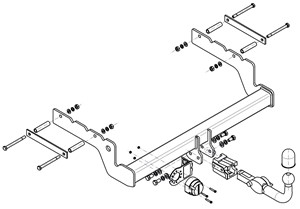 Dragkrok, Avtagbar, FORD MONDEO Turnier III