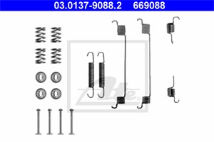 Tillbehörssats, bromsbackar, Bakaxel, DACIA,FIAT,LANCIA,PEUGEOT,RENAULT, 4308 62, 77 01 205 756, 77362611