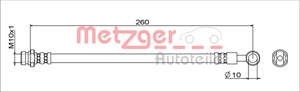 Bromsslang, Bakaxel höger, Bakaxel vänster, På bromsok, MITSUBISHI ASX, ECLIPSE CROSS, OUTLANDER III, 4650B193, 4650B631