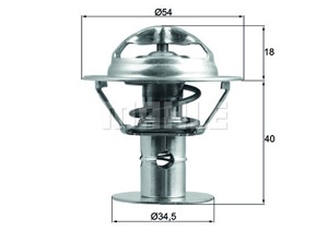 Termostat, kylvätska, FORD,FORD USA,JAGUAR,MAZDA,VW, 1X4E8575EA, 1X4E8575EB, 3952532, 4456486, 4495428, 7156570, AJ5715171, AJ5715171A,