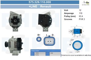 Generator, DACIA,RENAULT, 7700869600, 7700889600, 7711134281, 8111918