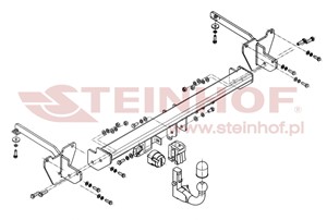 Dragkrok, Avtagbar, FIAT DOBLO Buss, DOBLO Cargo, DOBLO Flak/chassi