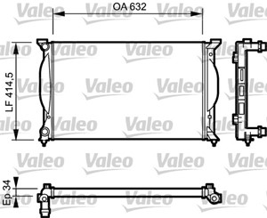 Kylare, motorkylning, AUDI,SEAT, 8E0121251, 8E0121251A