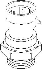 Temperaturswitch, kylarfläkt, CITROËN,FIAT,PEUGEOT, 1264 33, 7738582