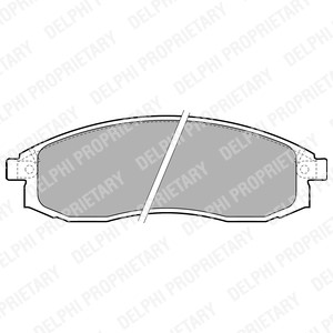 Bromsbeläggsats, Framaxel, MITSUBISHI L200, NISSAN CEFIRO Sedan II, MAXIMA / MAXIMA QX IV, MAXIMA / MAXIMA QX Station Wagon IV, MN102617