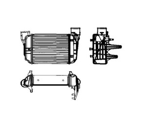 Intercooler, AUDI A4 B6, A4 B6 Avant, A4 B6 Cabriolet, A4 B7, A4 B7 Avant, A4 B7 Cabriolet, SEAT EXEO, EXEO ST, 4F0 201 511 B, 4F0 201 5
