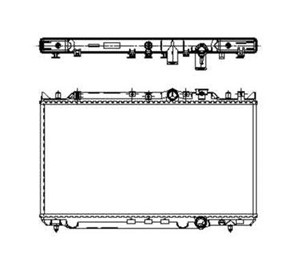 Kylare, motorkylning, MAZDA 626 IV, 626 Hatchback IV, RFG215200B, RFG315200B