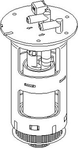 Bränslepump, I bränslebehållaren, CITROËN AX, PEUGEOT 205 II, 1455 08